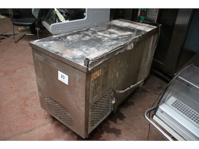 Rvs 2-deurs koelwerkbank infrico - afbeelding 5 van  8