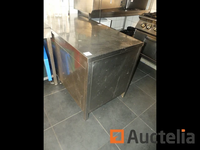 Rvs 2-deurs schuifkast en ilsa servies inhoud - afbeelding 3 van  5