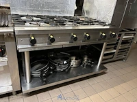 Rvs 6-pits fornuis fagor - afbeelding 1 van  3