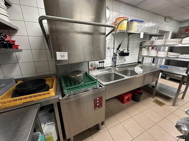 Rvs afwasmachine diamond incl spoeltafel - afbeelding 1 van  5