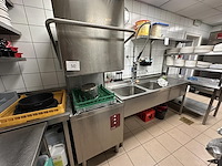 Rvs afwasmachine diamond incl spoeltafel - afbeelding 1 van  5