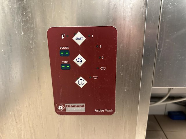 Rvs afwasmachine diamond incl spoeltafel - afbeelding 2 van  5
