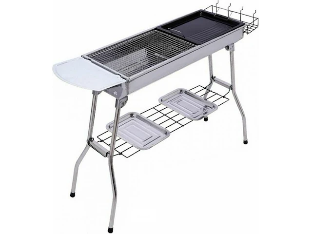 Rvs barbecue grill met draagtas - afbeelding 2 van  5