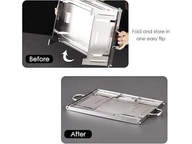 Rvs bbq opvouwbaar - afbeelding 1 van  5