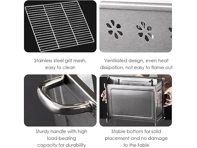 Rvs bbq opvouwbaar - afbeelding 3 van  5