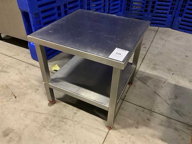 Rvs bijzettafel - afbeelding 1 van  4