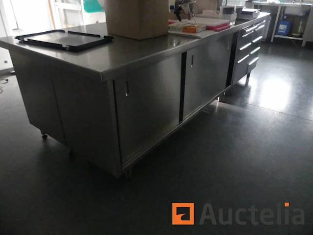 Rvs centraal eiland met toebehoren - afbeelding 5 van  12