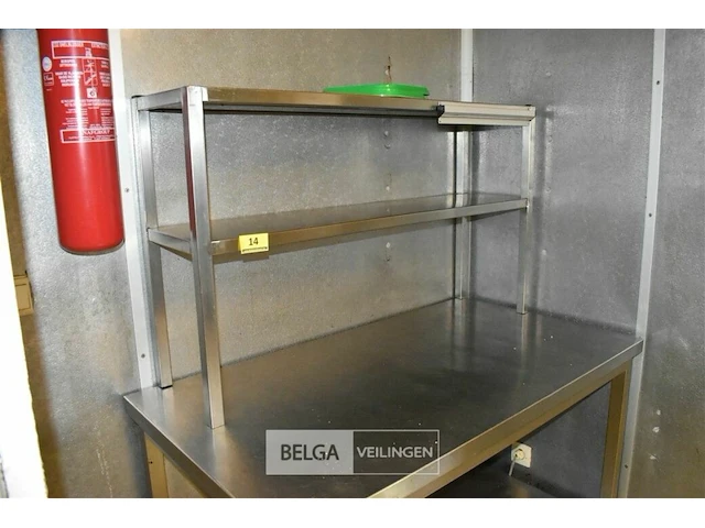 Rvs chefrek opzet 2 leggers 150x60x90 - afbeelding 1 van  1