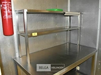 Rvs chefrek opzet 2 leggers 150x60x90 - afbeelding 1 van  1