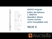Rvs deurbinder hoppe e5011 - afbeelding 1 van  1