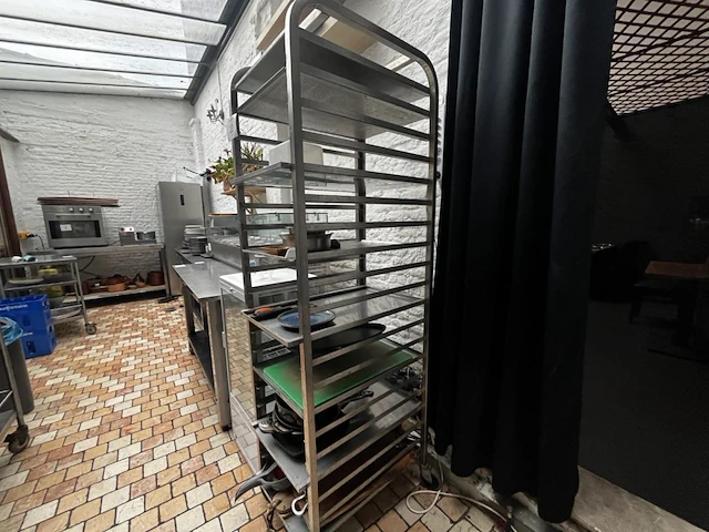 Rvs dienbladkar - afbeelding 1 van  2
