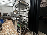 Rvs dienbladkar - afbeelding 1 van  2