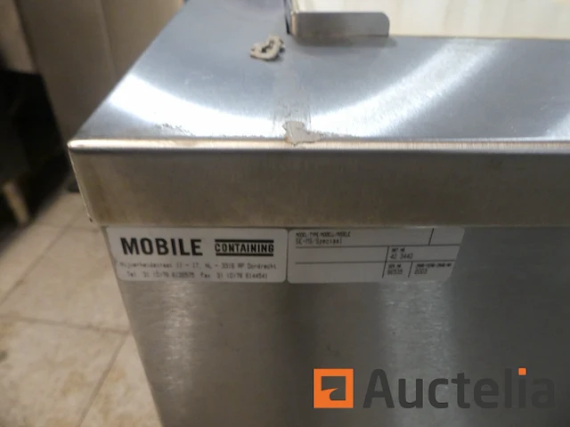 Rvs dienbladsteun mobiele containers se-ms/specialaal - afbeelding 3 van  5