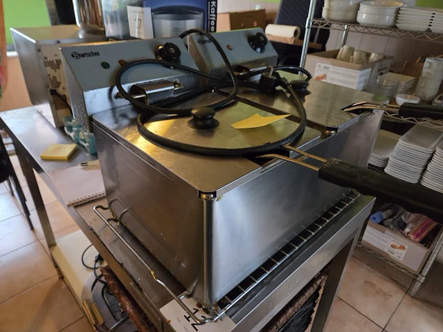 Rvs dubbele friteuse bartscher - afbeelding 2 van  4