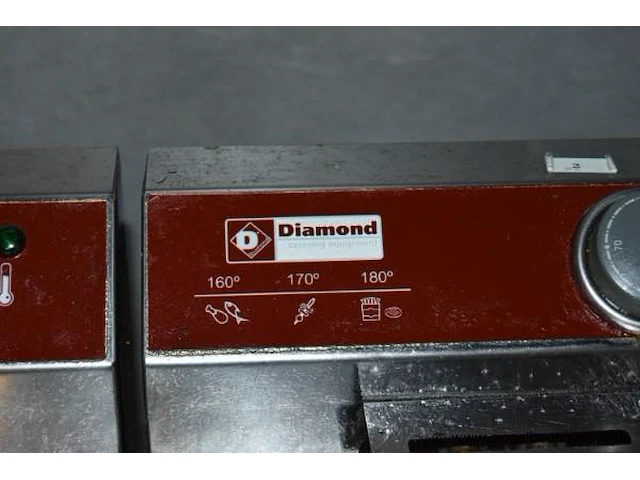 Rvs dubbele friteuse diamond - afbeelding 2 van  2