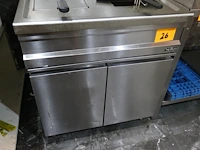 Rvs dubbele friteuse op gas mbm - afbeelding 2 van  5