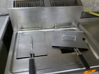 Rvs dubbele friteuse op gas mbm - afbeelding 3 van  5