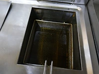 Rvs dubbele friteuse op gas mbm - afbeelding 4 van  5