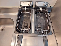 Rvs dubbele friteuse quigg - afbeelding 2 van  6