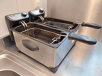 Rvs dubbele friteuse quigg - afbeelding 3 van  6
