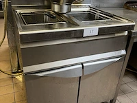 Rvs dubbele gas-friteuse berto's - afbeelding 1 van  4