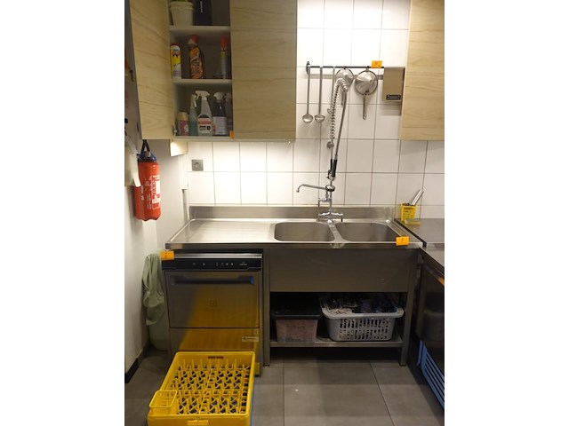 Rvs dubbele spoeltafel - afbeelding 1 van  9