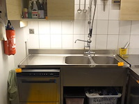 Rvs dubbele spoeltafel - afbeelding 1 van  9