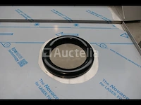 Rvs duiktafel, 1 bak en gat voor afvalbak - afbeelding 7 van  9