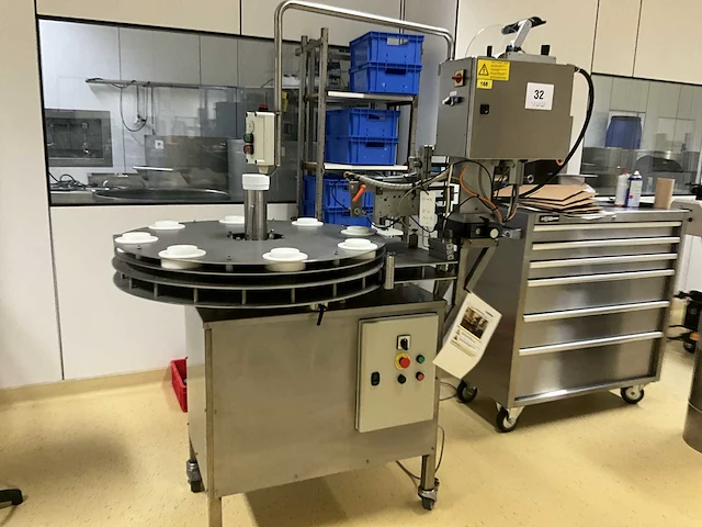 Rvs etiketteermachine h300slk 8 met draaischijf nn - afbeelding 1 van  13