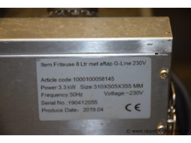 Rvs friteuse, bj 2019 - afbeelding 2 van  2
