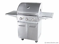 Rvs gasbarbecue - 3 branders met zijbrander - afbeelding 1 van  3