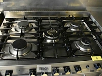 Rvs gasvuur 5 bekken oven diamond 90x60x87 - afbeelding 4 van  4