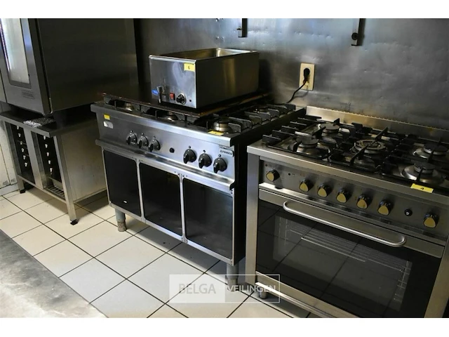 Rvs gasvuur 6 bekken alpenino 110x70x90 - afbeelding 1 van  3