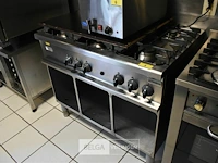 Rvs gasvuur 6 bekken alpenino 110x70x90 - afbeelding 2 van  3