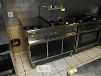 Rvs gasvuur 6 bekken alpenino 110x70x90 - afbeelding 3 van  3