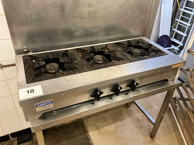 Rvs gasvuur + friteuse tefal easy pro - afbeelding 1 van  7