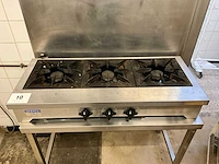 Rvs gasvuur + friteuse tefal easy pro - afbeelding 2 van  7