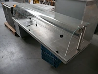 Rvs gekoelde vitrine toonbank met gebogen ruit - afbeelding 2 van  5