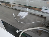 Rvs gekoelde vitrine toonbank met gebogen ruit - afbeelding 4 van  5