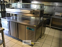 Rvs gekoelde werkbank 2 deurs 2 lades topcold - afbeelding 1 van  4