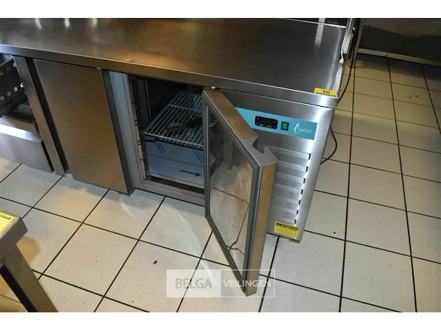 Rvs gekoelde werkbank 2 deurs 2 lades topcold - afbeelding 4 van  4