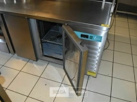 Rvs gekoelde werkbank 2 deurs 2 lades topcold - afbeelding 4 van  4