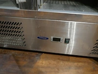 Rvs gekoelde werkbank-saladebar met marmer werkblad 3-deurs maxima - afbeelding 4 van  6