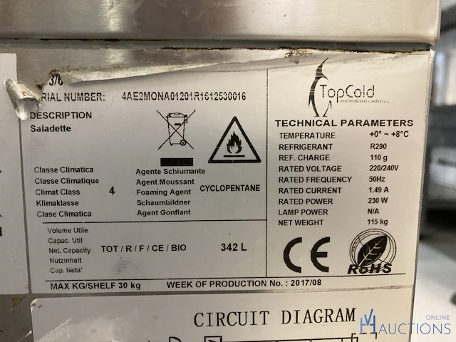 Rvs gekoelde werktafel topcold - afbeelding 5 van  6
