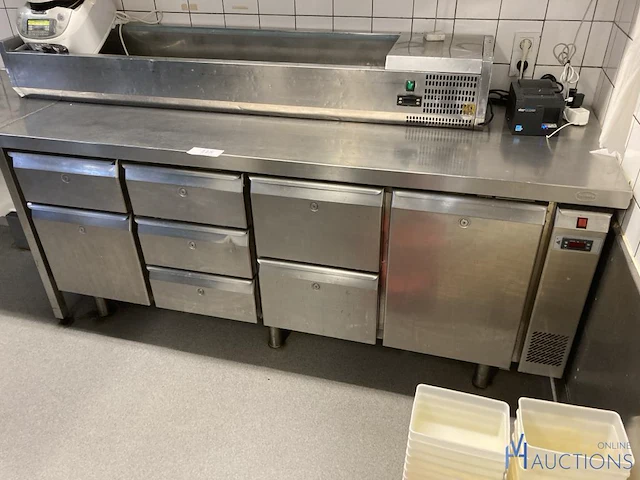 Rvs gekoele werktafel rubbens - afbeelding 2 van  4