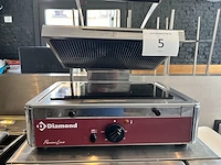 Rvs grill/paninimachine dimaond