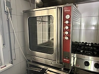 Rvs hete lucht oven rubbens