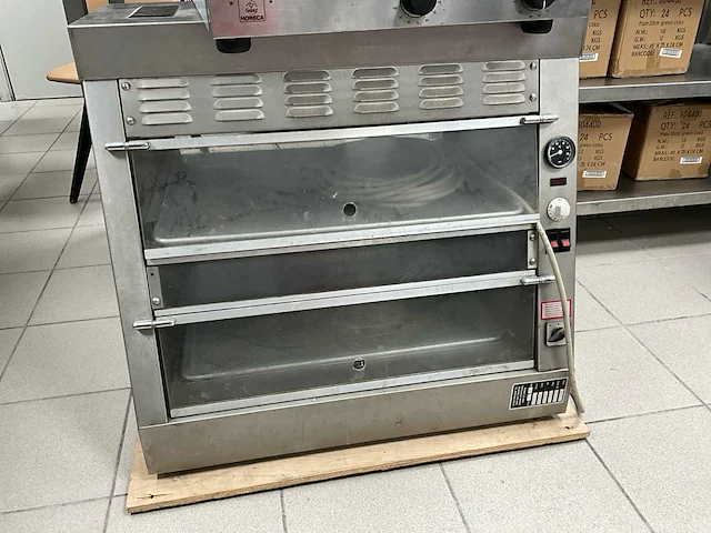 Rvs heteluchtoven horeca select en warmhoud vitrinekast - afbeelding 5 van  8