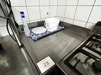 Rvs hoekwerktafel - afbeelding 1 van  2