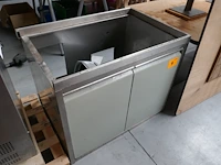 Rvs kast 2 deurs